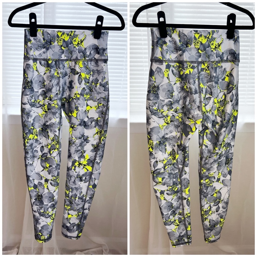 ELLE NEON PETAL LEGGINGS, S, EUC